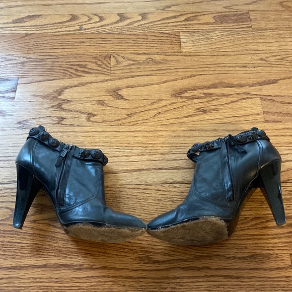 Burberry Shoes - Burberry rare warrior black studded boots Size 7.5